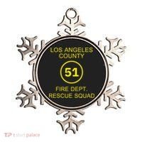 Fire Department Rescue Squad Team L.A. County 51 Ornament thumb 0