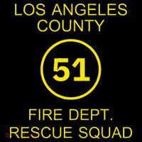 Fire Department Rescue Squad Team L.A. County 51 Ornament thumb 1
