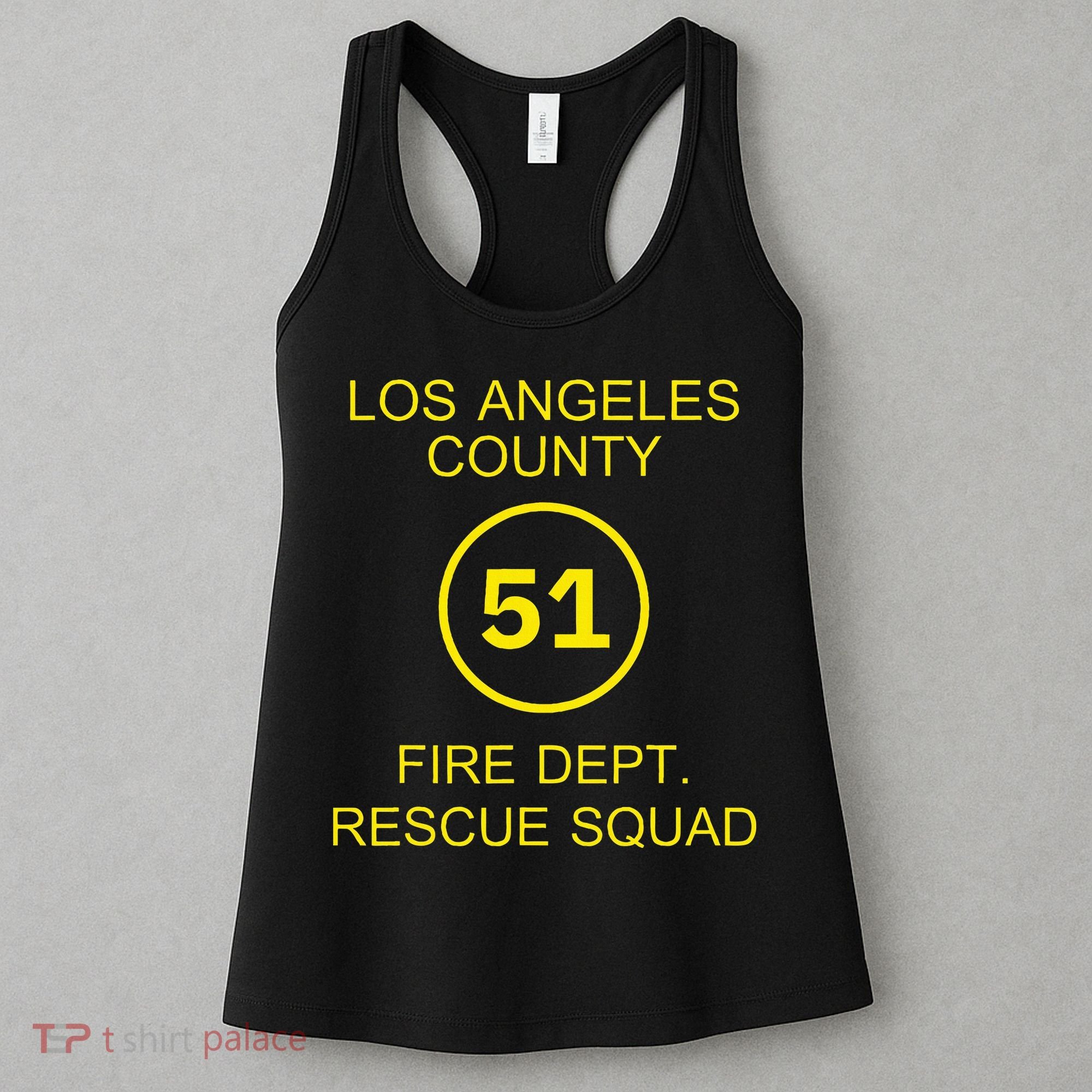 Fire Department Rescue Squad Team L.A. County 51 Women's Tank Top