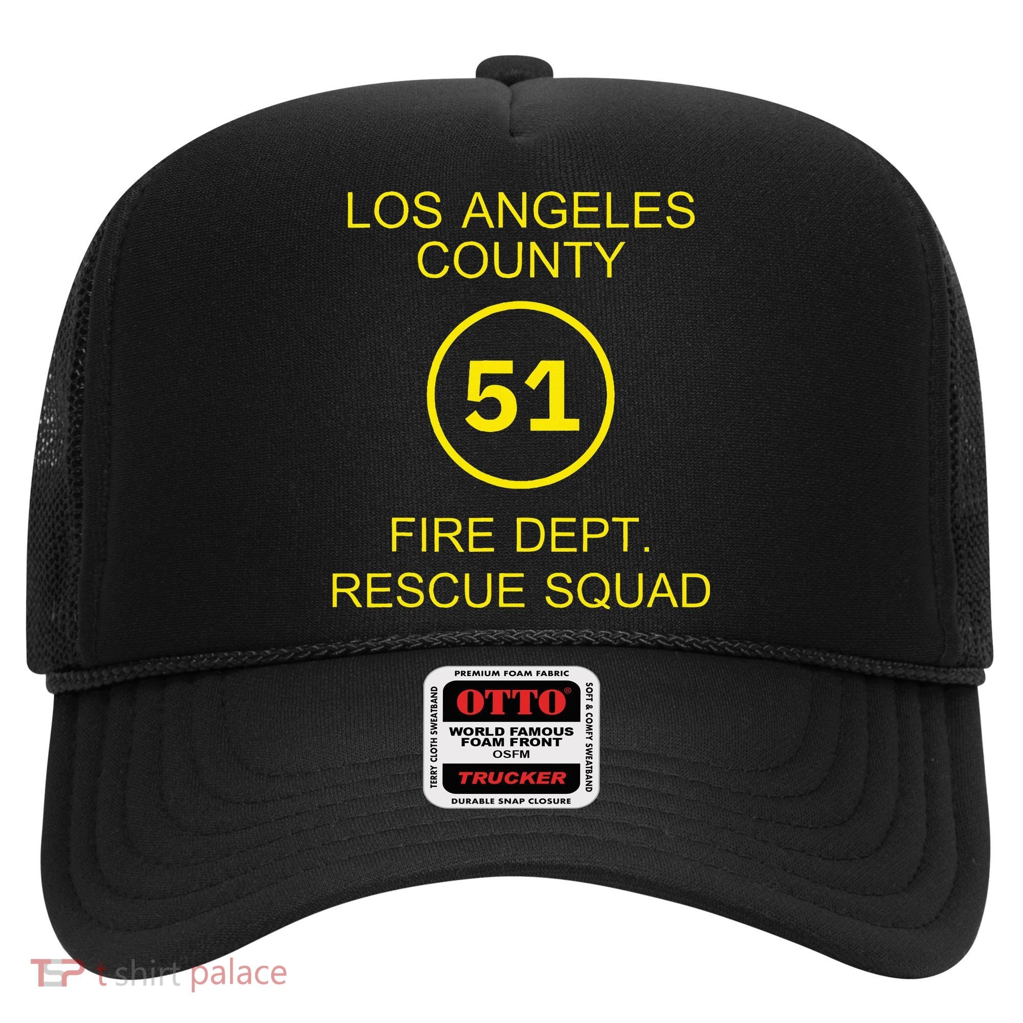 Fire Department Rescue Squad Team L.A. County 51 Hat