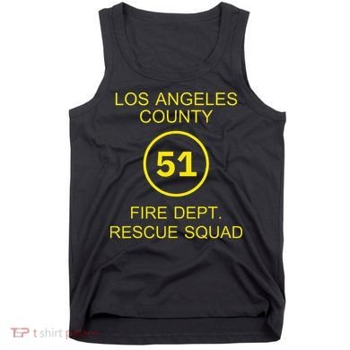 Fire Department Rescue Squad Team L.A. County 51 Tank Top