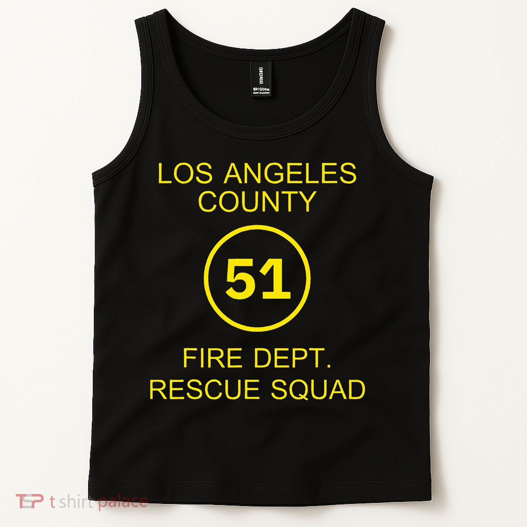 Fire Department Rescue Squad Team L.A. County 51 Tank Top