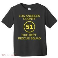 Fire Department Rescue Squad Team L.A. County 51 Toddler T-Shirt thumb 0