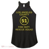 Fire Department Rescue Squad Team L.A. County 51 Women's Perfect Tri Rocker Tank thumb 0