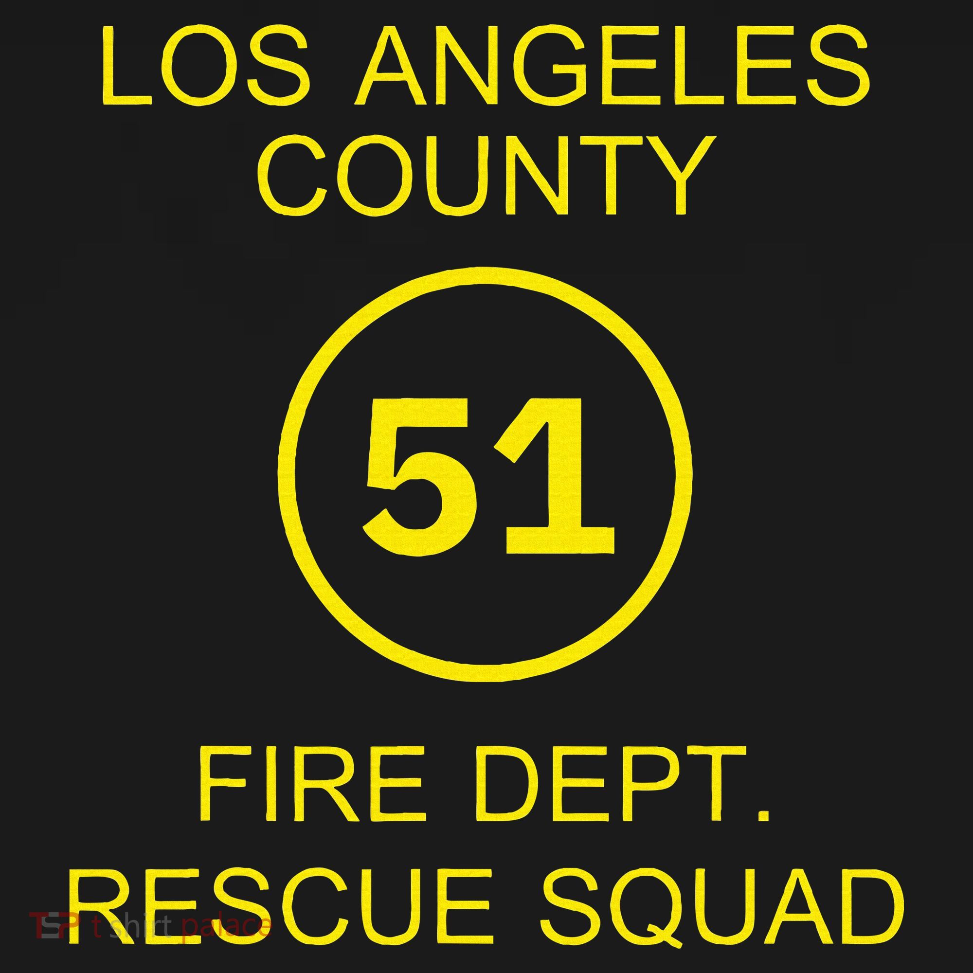 Fire Department Rescue Squad Team L.A. County 51 Kids Hoodie