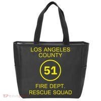 Fire Department Rescue Squad Team L.A. County 51 Tote Bag thumb 0
