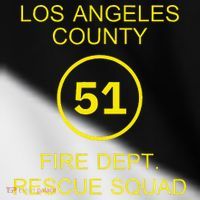 Fire Department Rescue Squad Team L.A. County 51 Toddler Fine Jersey T-Shirt thumb 2