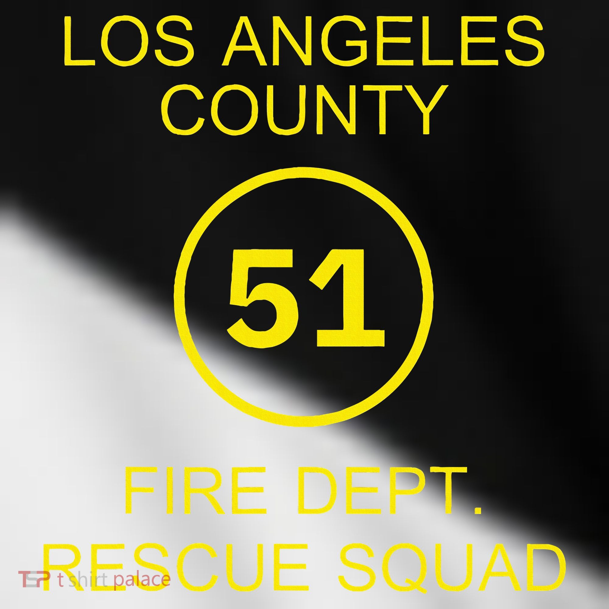 Fire Department Rescue Squad Team L.A. County 51 Toddler Fine Jersey T-Shirt