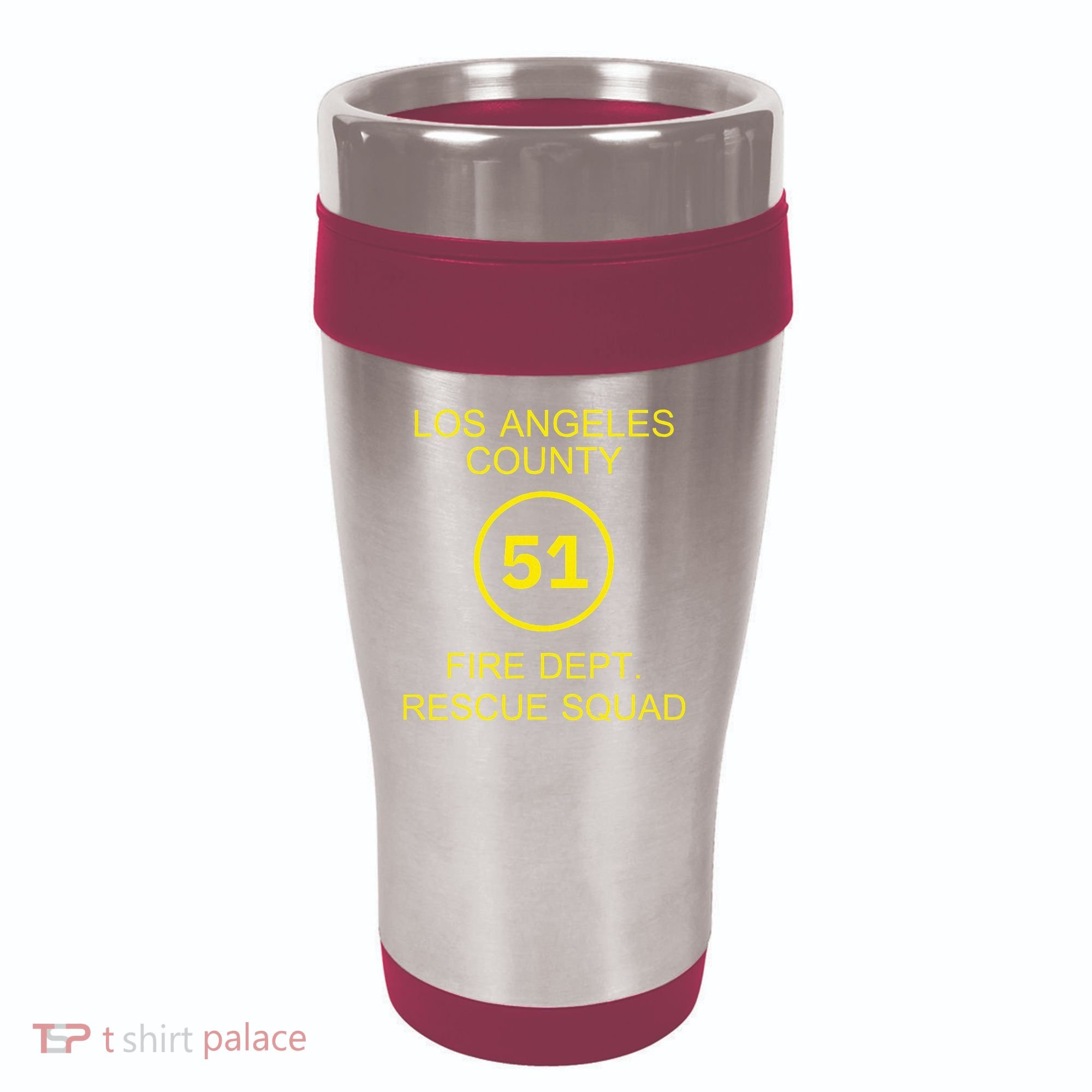 Fire Department Rescue Squad Team L.A. County 51 16oz Travel Tumbler