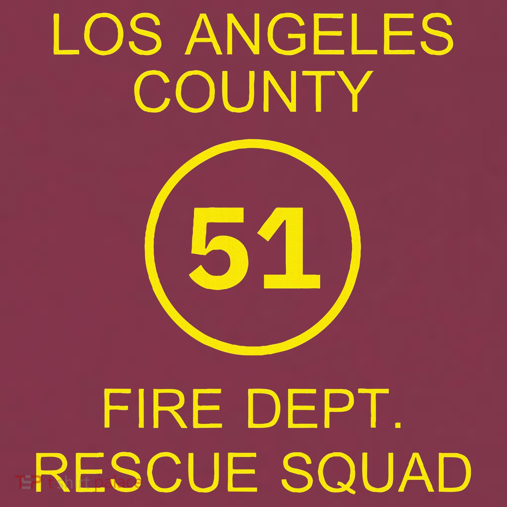 Fire Department Rescue Squad Team L.A. County 51 16oz Travel Tumbler