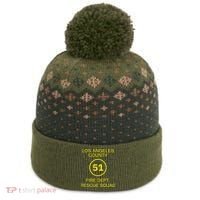 Fire Department Rescue Squad Team L.A. County 51 The Baniff Cuffed Pom Beanie thumb 0