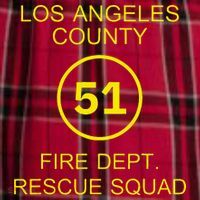 Fire Department Rescue Squad Team L.A. County 51 Women's Flannel Plaid Pajama Pants thumb 2