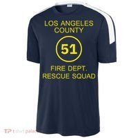 Fire Department Rescue Squad Team L.A. County 51 Sport-Tek Competitor United Soccer Jersey thumb 2