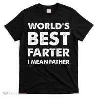 FatherS Day Retro Dad WorldS Best Farter I Mean Father T-Shirt thumb 0