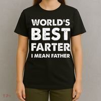 FatherS Day Retro Dad WorldS Best Farter I Mean Father T-Shirt thumb 4