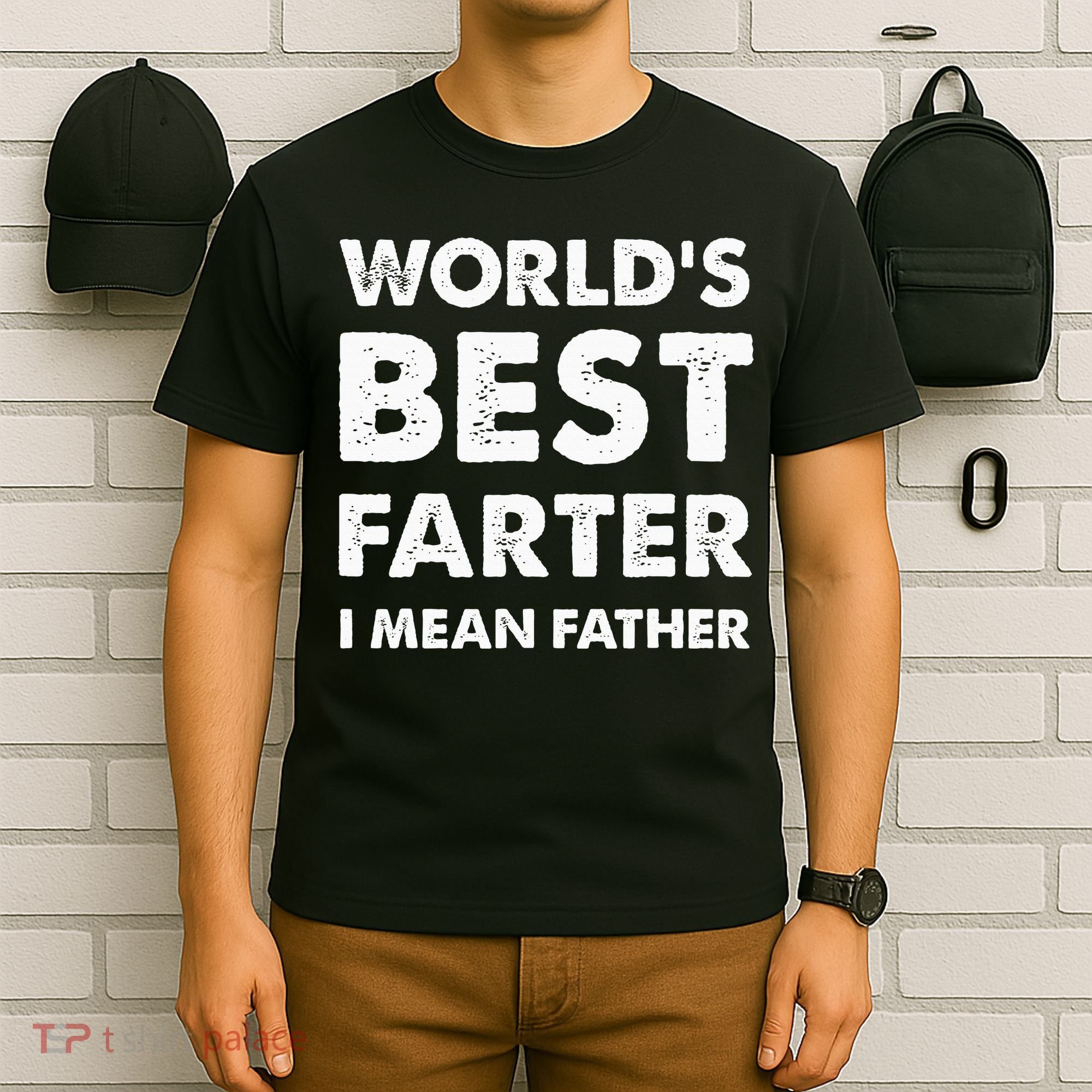 FatherS Day Retro Dad WorldS Best Farter I Mean Father T-Shirt