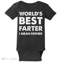 FatherS Day Retro Dad WorldS Best Farter I Mean Father Baby Bodysuit thumb 0