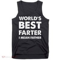 FatherS Day Retro Dad WorldS Best Farter I Mean Father Tank Top thumb 0