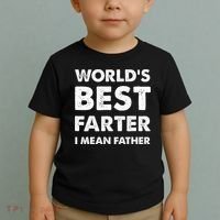 FatherS Day Retro Dad WorldS Best Farter I Mean Father Toddler T-Shirt thumb 2