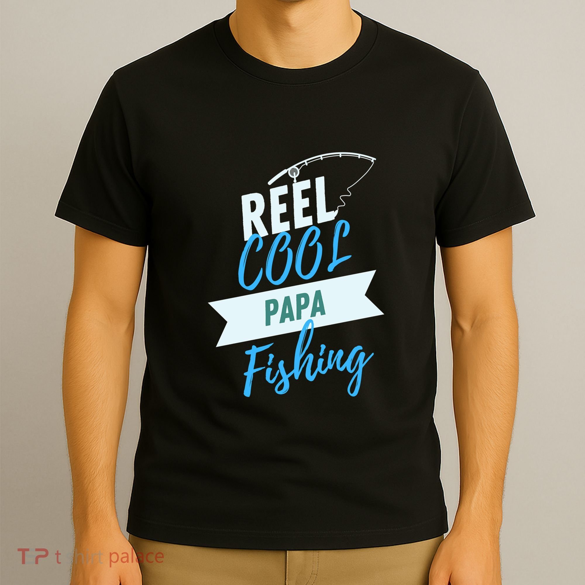Father's Day Reel Cool Papa Fishing Gift Fishing Dad T-Shirt