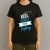 Father's Day Reel Cool Papa Fishing Gift Fishing Dad T-Shirt thumb 4