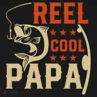 Father's Day Reel Cool Papa Fisherman Dad Funny Gift Fishing Dad T-Shirt thumb 7