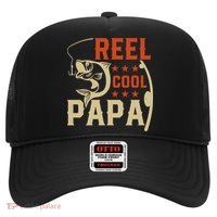 Father's Day Reel Cool Papa Fisherman Dad Funny Gift Fishing Dad Hat thumb 0