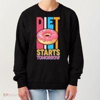 Funny Diet Starts Tomorrow Donut Love Women's Sweatshirt thumb 0