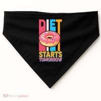 Funny Diet Starts Tomorrow Donut Love USA-Made Doggie Bandana thumb 0