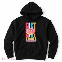 Funny Diet Starts Tomorrow Donut Love Hoodie thumb 0