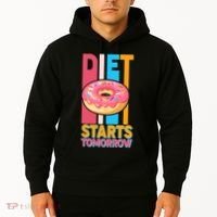 Funny Diet Starts Tomorrow Donut Love Hoodie thumb 2