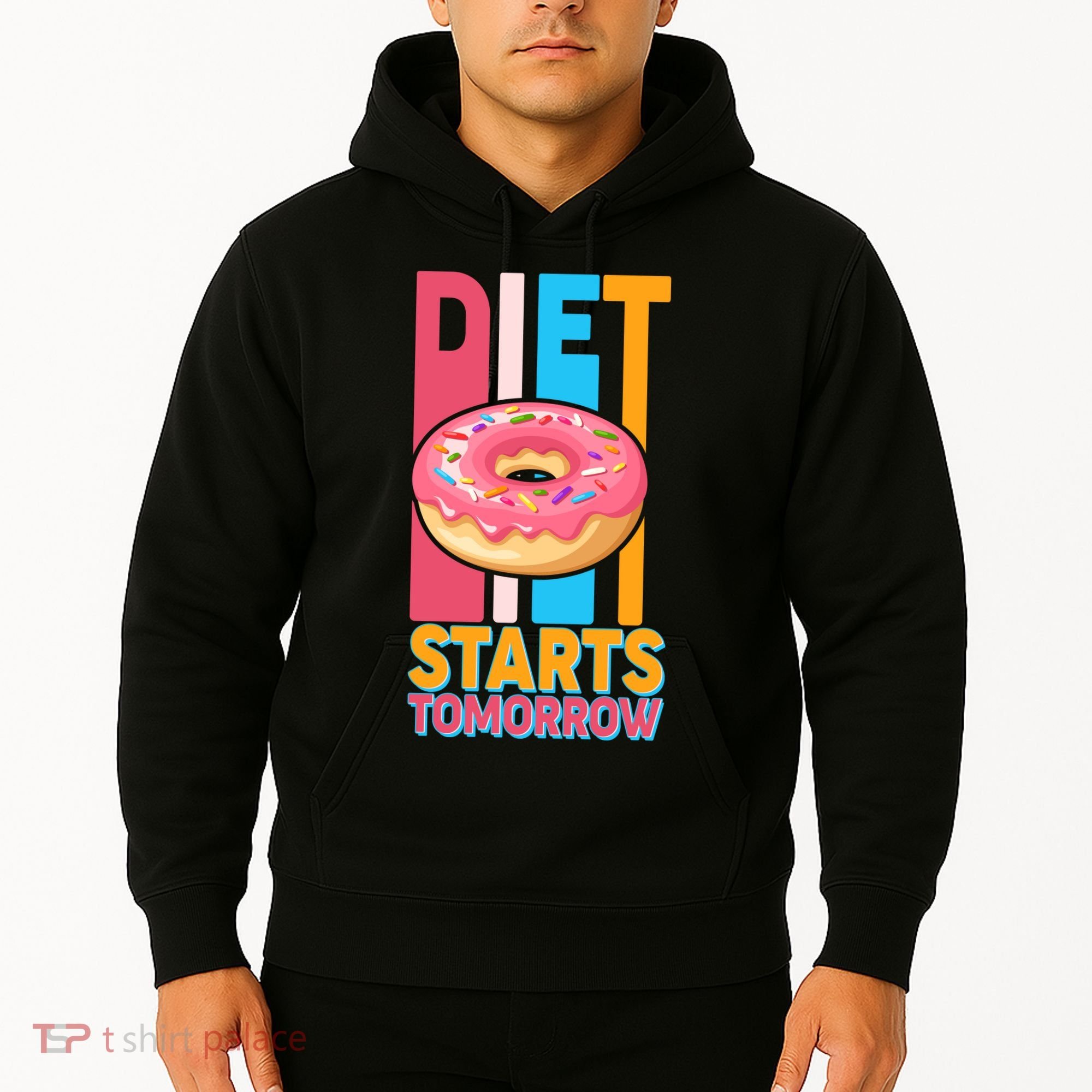 Funny Diet Starts Tomorrow Donut Love Hoodie