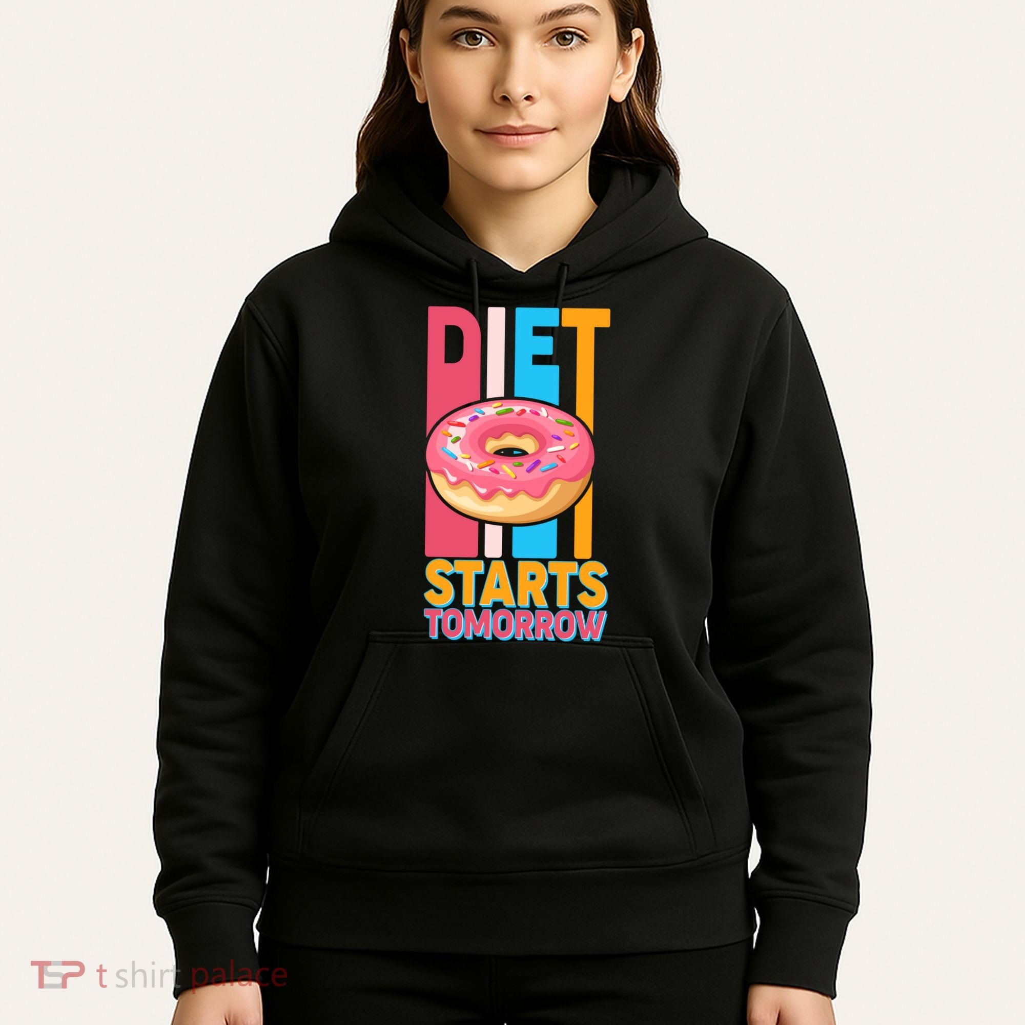 Funny Diet Starts Tomorrow Donut Love Hoodie