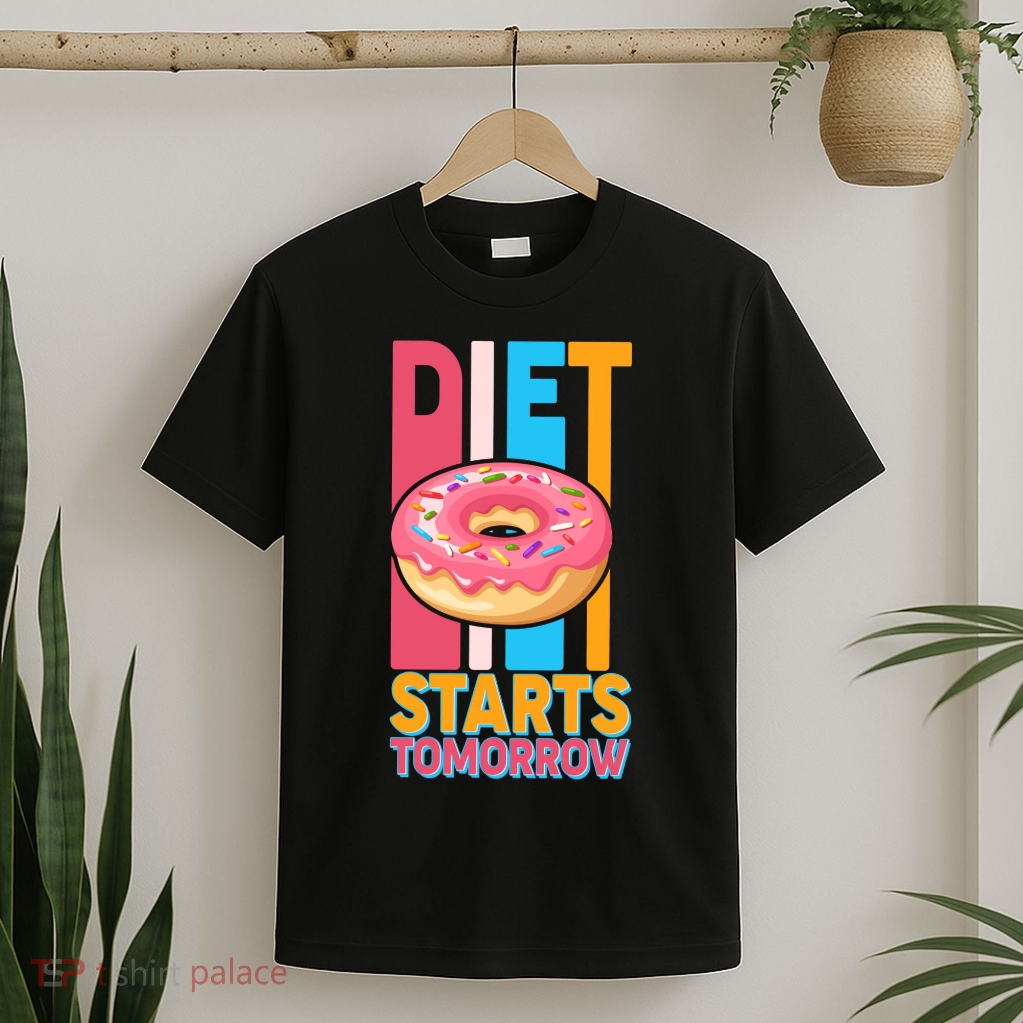 Funny Diet Starts Tomorrow Donut Love T-Shirt
