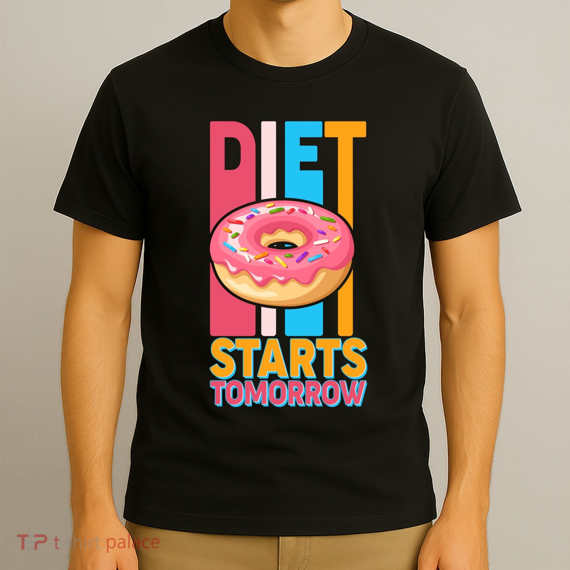 Funny Diet Starts Tomorrow Donut Love T-Shirt