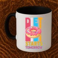 Funny Diet Starts Tomorrow Donut Love Coffee Mug thumb 2