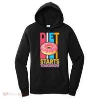 Funny Diet Starts Tomorrow Donut Love Women's Hoodie thumb 0
