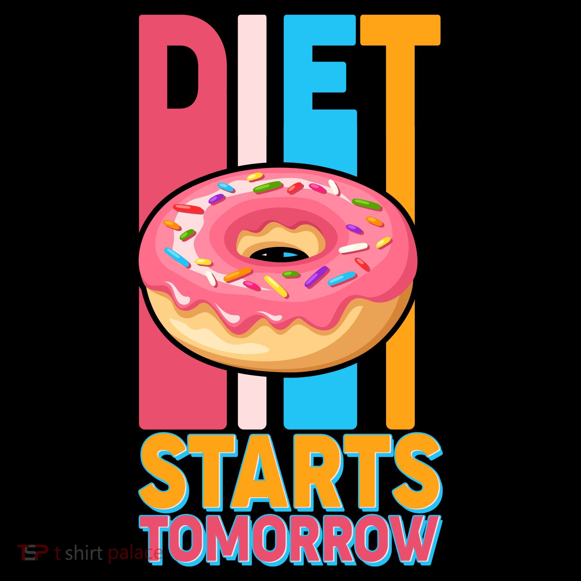 Funny Diet Starts Tomorrow Donut Love Women's Hoodie