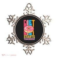 Funny Diet Starts Tomorrow Donut Love Ornament thumb 0