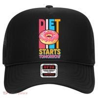 Funny Diet Starts Tomorrow Donut Love Hat thumb 0