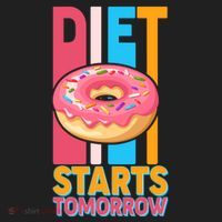 Funny Diet Starts Tomorrow Donut Love Hat thumb 2