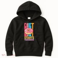 Funny Diet Starts Tomorrow Donut Love Kids Hoodie thumb 0