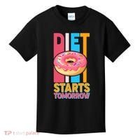 Funny Diet Starts Tomorrow Donut Love Kids T-Shirt thumb 0