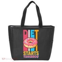 Funny Diet Starts Tomorrow Donut Love Tote Bag thumb 0
