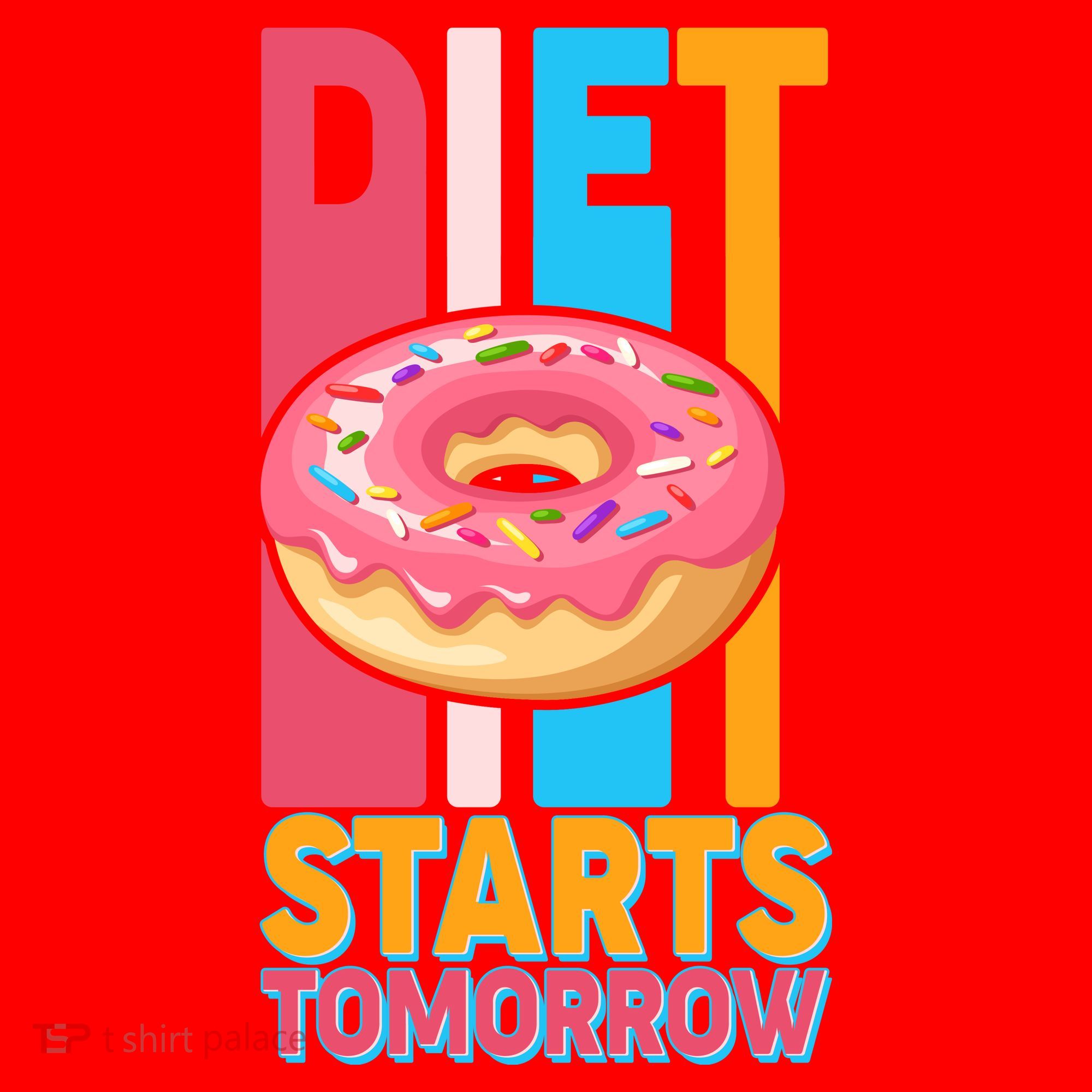Funny Diet Starts Tomorrow Donut Love Santa Hat