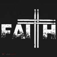 Faith Drum Stick Cross Christian God Jesus Fun Drummer Sweatshirt thumb 3