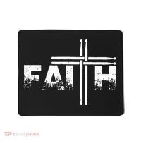 Faith Drum Stick Cross Christian God Jesus Fun Drummer Mousepad thumb 0