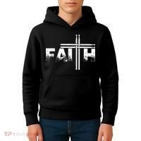 Faith Drum Stick Cross Christian God Jesus Fun Drummer Kids Hoodie thumb 4