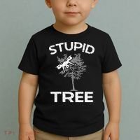 Funny Drones Stupid Tree Rc Drone Pilot Quadcopter Fpv Toddler T-Shirt thumb 2