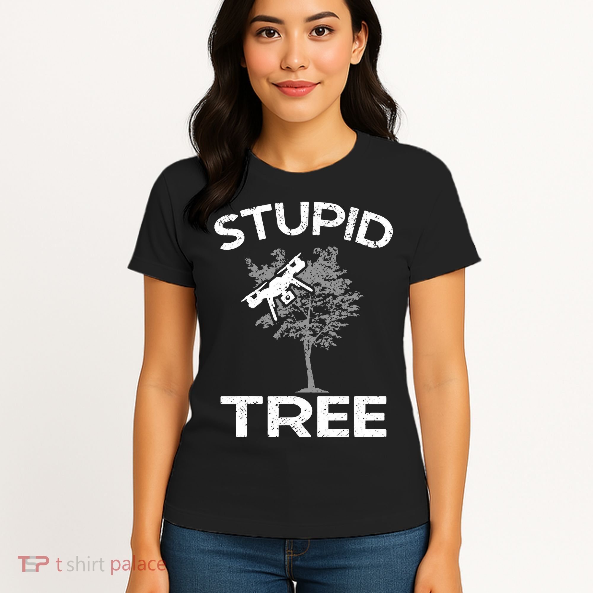 Funny Drones Stupid Tree Rc Drone Pilot Quadcopter Fpv Women's T-Shirt